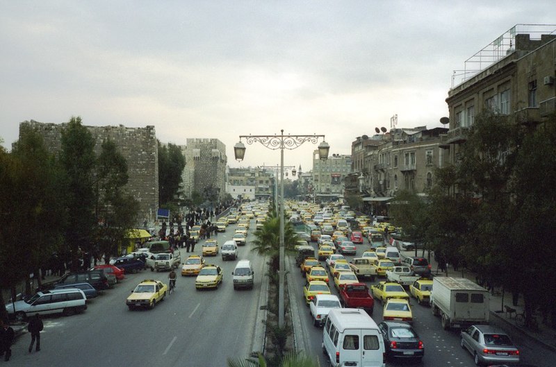 File:Damascus citadel walls.jpg