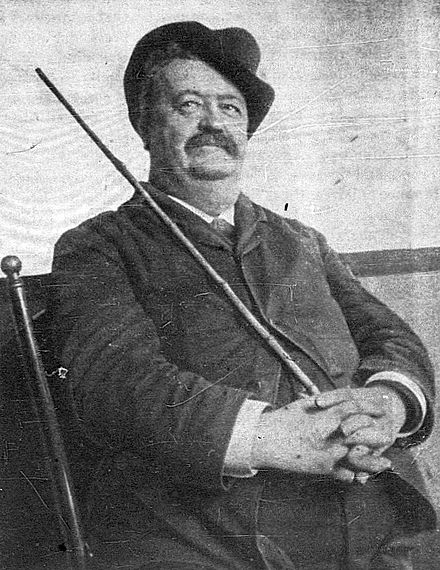 Dan Kelly, as pictured in The Phonogram magazine in 1893. Dan Kelly.jpg