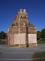 The Homecoming bonfire on the Green, fall 2005