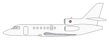 side view Dassault Falcon illustration.svg