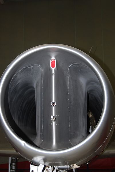 File:Dassault Ouragan intake detail, Musee de l'Air et de l'Espace, Le Bourget, Paris. (8256479371).jpg