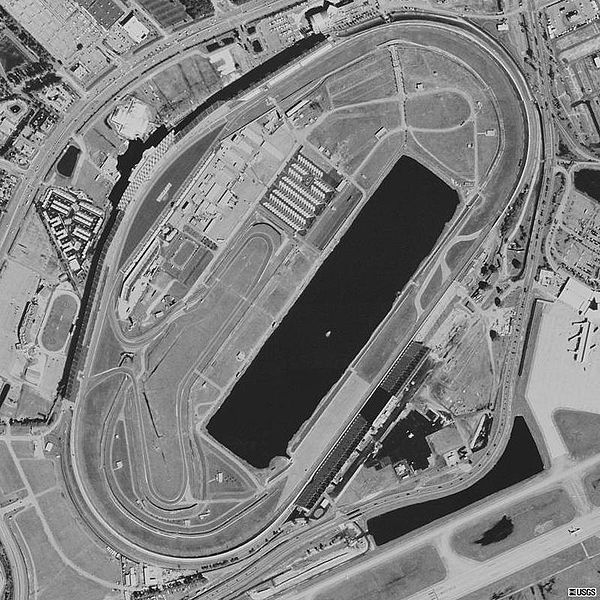 Aerial view of Daytona International Speedway