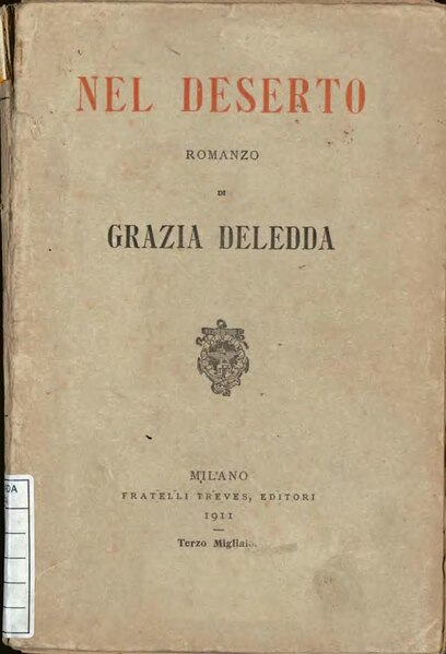 File:Deledda - Nel deserto, Milano, 1911.djvu