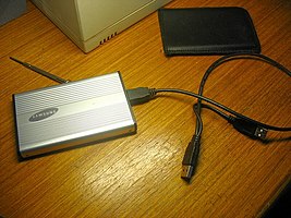 example of an External Hard Drive - recommended for storage of large downloads