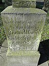 Dobbertin Klosterfriedhof Gravestone Frieda-Marie von Schlieffen Row 7 Place 14 2012-03-23 ​​090.JPG