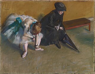<i>Waiting</i> (Degas) Pastel by Edgar Degas