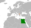 Location map for Egypt and North Macedonia.