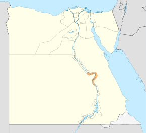 Harta guvernoratului Qena în cadrul Egiptului
