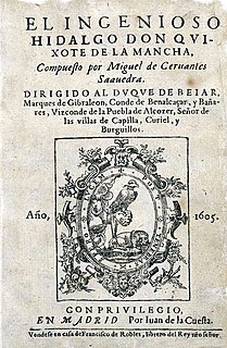 <i>Don Quixote</i> 1605 novel by Miguel de Cervantes