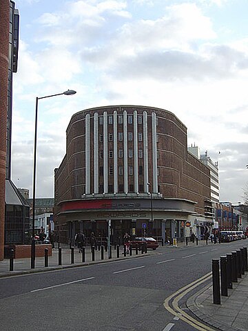 Nye's only theatre project, the 1937 Embassy Theatre in Peterborough Embassy Theatre, Peterborough, England - 20080125.jpg