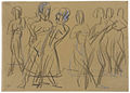 Tanzgruppe der Mary Wigman Schule, Zeichnung 1926