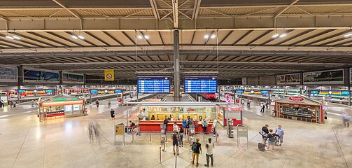 Munich Central Station (Panoramic view of interior)