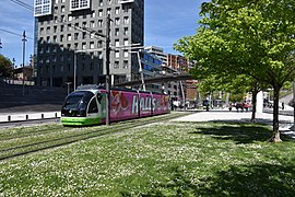 De tram in Bilbao