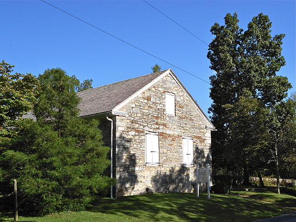 Exeter Friends Meeting House in Exeter Township where the ancestors of Daniel Boone and Abraham Lincoln were mutual Quaker church members