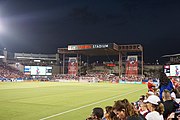 Stadium during half time