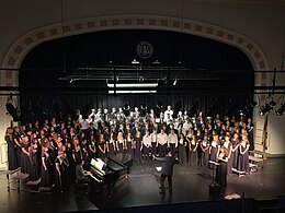 Fairmont Senior's choir performs in a concert at the school's auditorium in 2018. FSHS Choir.jpg