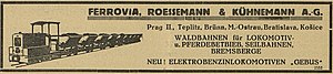 Ferrovia, Roessemann & Kühnemann A.G. - Waldbahnen für Lokomotiv- und Pferdebetrieb, Seilbahnen, Bremsberge - Carpathia, Vol 8, Nr. 32, Bratislava, 7 August 1926.jpg