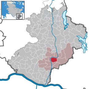 Poziția Fitzen pe harta districtului Herzogtum Lauenburg