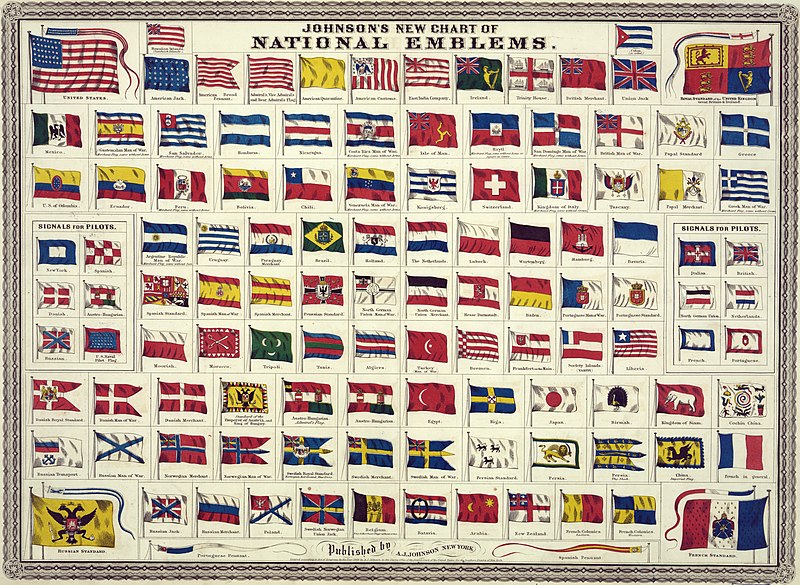 File:Flickr - …trialsanderrors - Johnson's new chart of national emblems, 1868.jpg