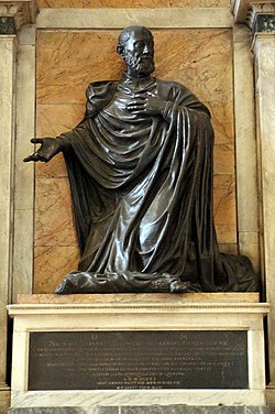 Francesco da volterra (dis), sepolcro del cardinale nicolò caetani 03 statua di antonio calcagni e tiburzio vergelli su dis. di g.b. della porta.jpg