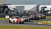 GR Supra GT4 racing at Snetterton Circuit in 2021 GT3 and GT4 race one -Toyota Supra (51373313973).jpg