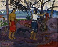 پل گوگن, Under the Pandanus II, 1891