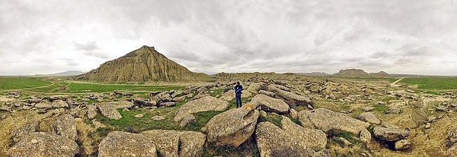 Landscape of Gobustan State Reserve. Photograph: Erdalturkoglu