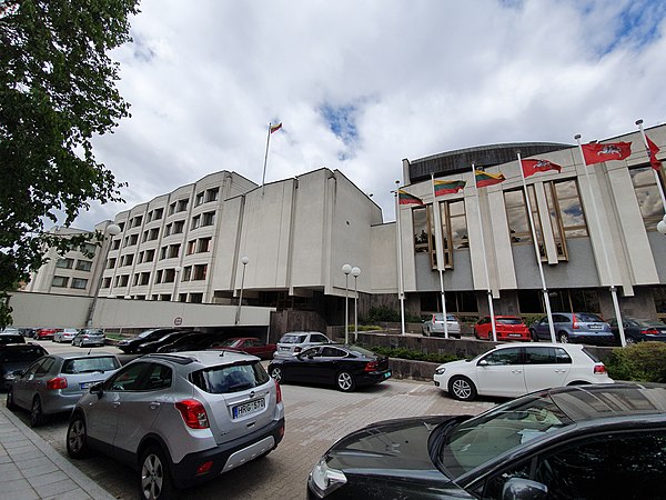 Lithuanian Government building in Vilnius