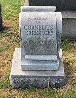 Krieghoff's grave at Graceland Cemetery