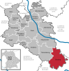 Lage der Gemeinde Greding im Landkreis Roth