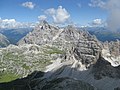 Dreischusterspitze von kleiner Zinne gesehen