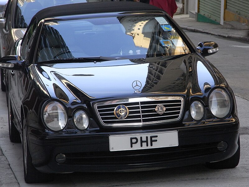 File:HK Sai Ying Pun Second Street Benz CLK 320 PHF in black AMG 2010.jpg