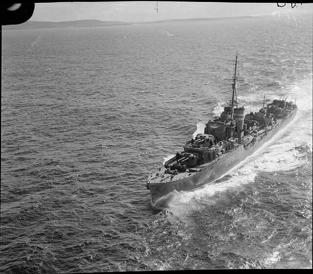 HMAS Nepal underway