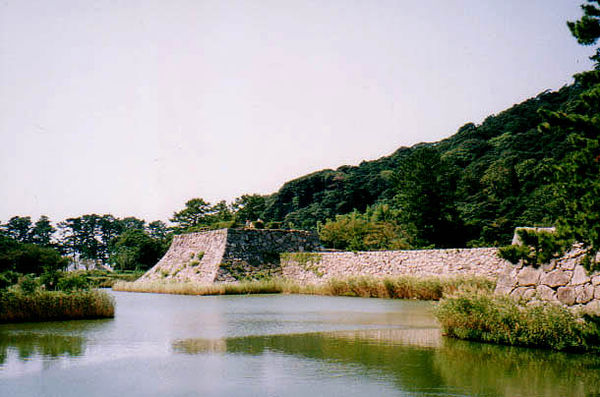 Former site of Hagi Castle in Hagi