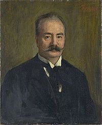 Johan Svendsen, c.1890; portrait by Hans Heyerdahl.