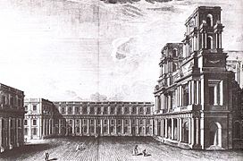 Jean Hardouin-Mansart de Jouy (1754) tarafından Plaça de Sant Eustaquio iklimlendirme projesi.