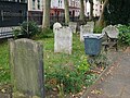 Headstones outside Bow Church in Bow. [366]