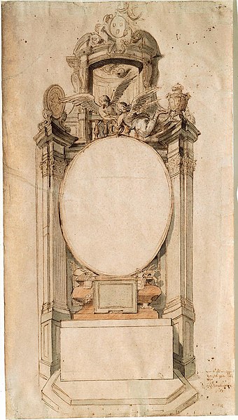 File:Hendrik Frans Verbruggen, Ontwerp voor een altaar van de Sint-Lucasgilde in Onze-Lieve-Vrouwkathedraal te Atnwerpen, 1689 - Ébauche pour un autel de la guilde Saint-Luc dans la cathédrale Notre-Dame d'Anvers, 1689, KBS-FRB.jpg