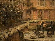 Henri Le Sidaner - Stůl v bílé zahradě.jpg