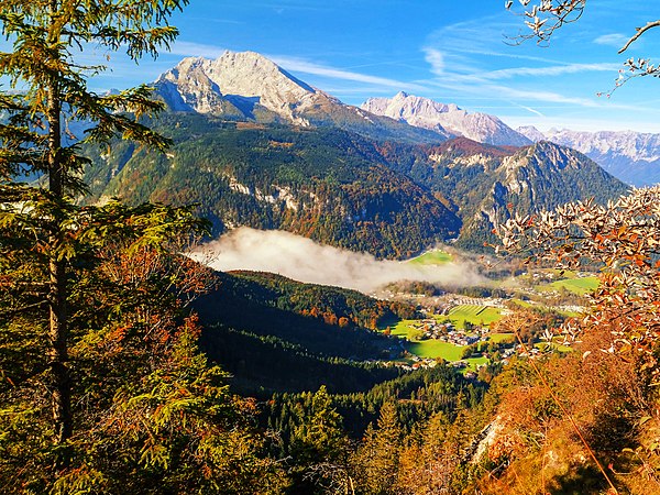 Temperate montane forest in Bavaria, Germany