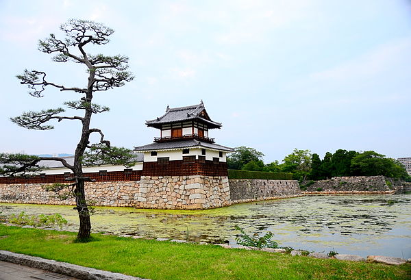 Part of the reconstructed castle