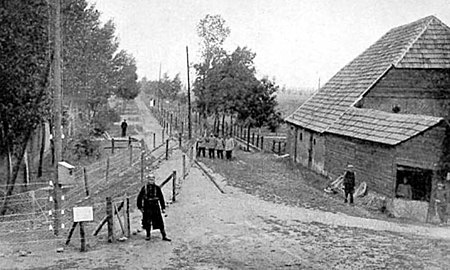 Hochspannungszaun Belgien Holland 2