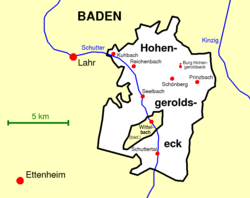 Карта на Графство Хоенгеролдсек