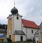 Hory Matky Boží (okr. Klatovy), kostel Jména Panny Marie od jihozápadu.JPG