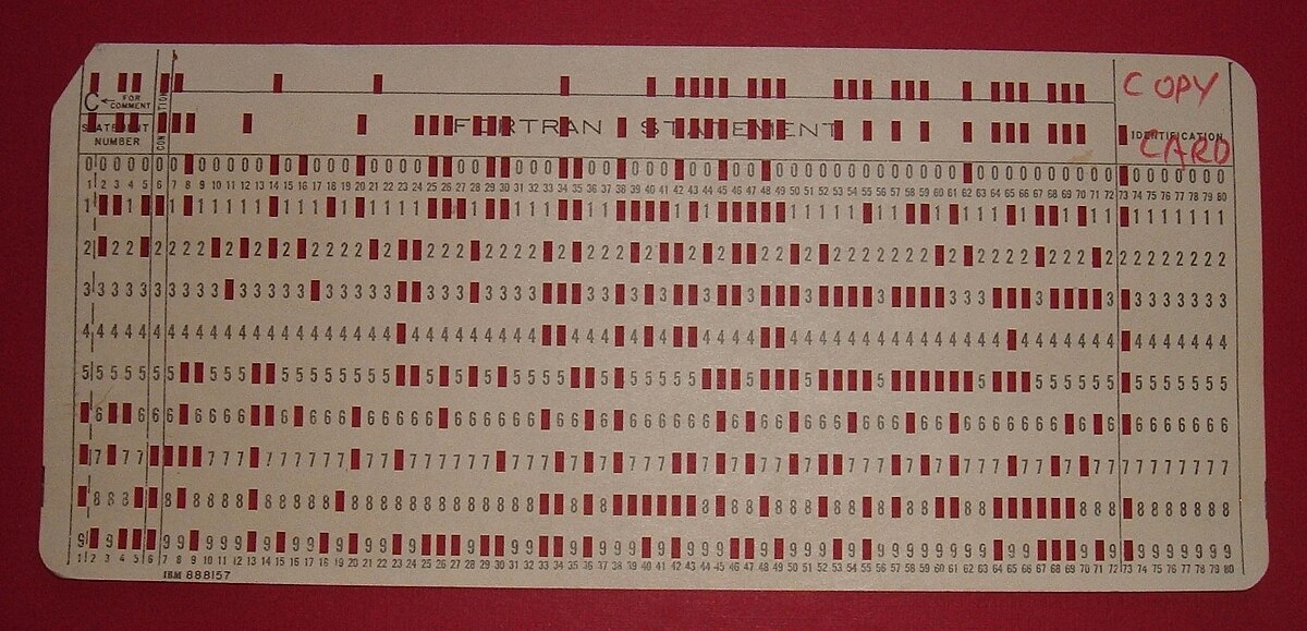 Punched card - Wikipedia