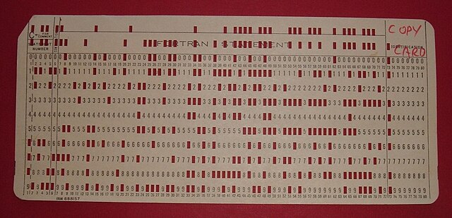Initial program load punched card for the IBM 1130 (1965)