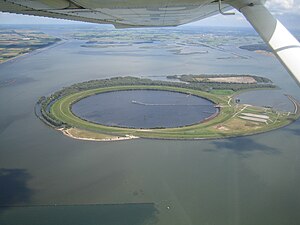 Oblique aerial view: IJsseloog from the west