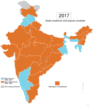 India pemilu presiden dan wakil presiden tahun 2017.svg