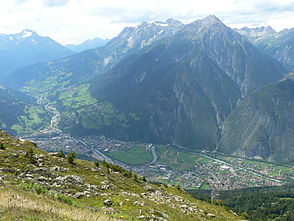 Upper Inn Valley nær Zams / Landeck