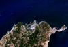 Satellitenbild der Umgebung von Ceuta